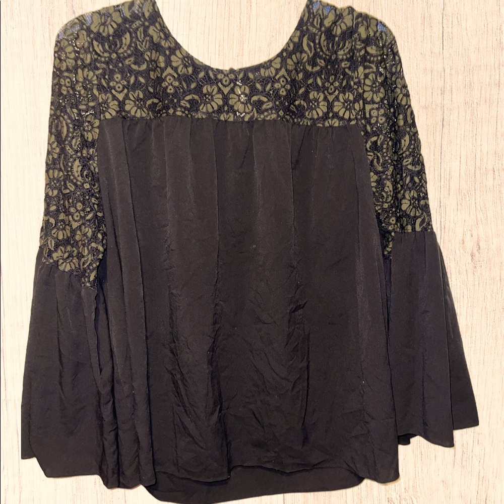 Lane Bryant lace/bell sleeve blouses